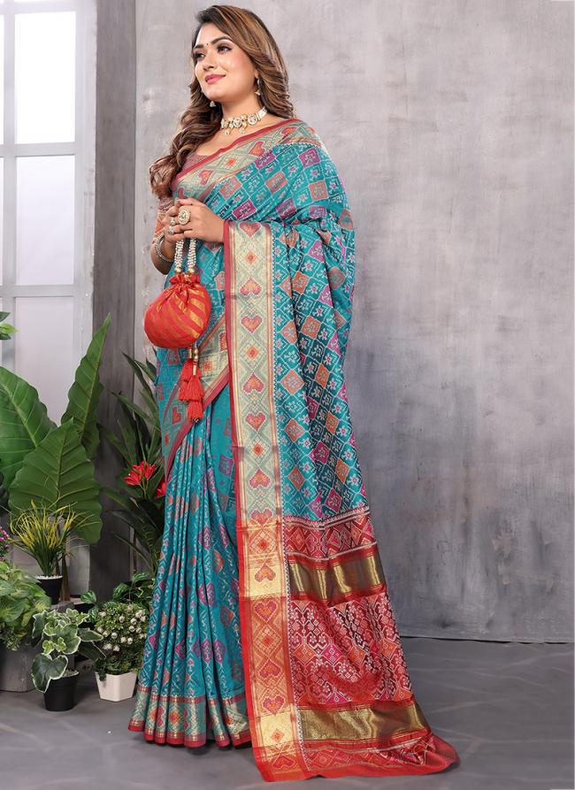 Patola Silk Multi Colour Traditional Wear Weaving Saree